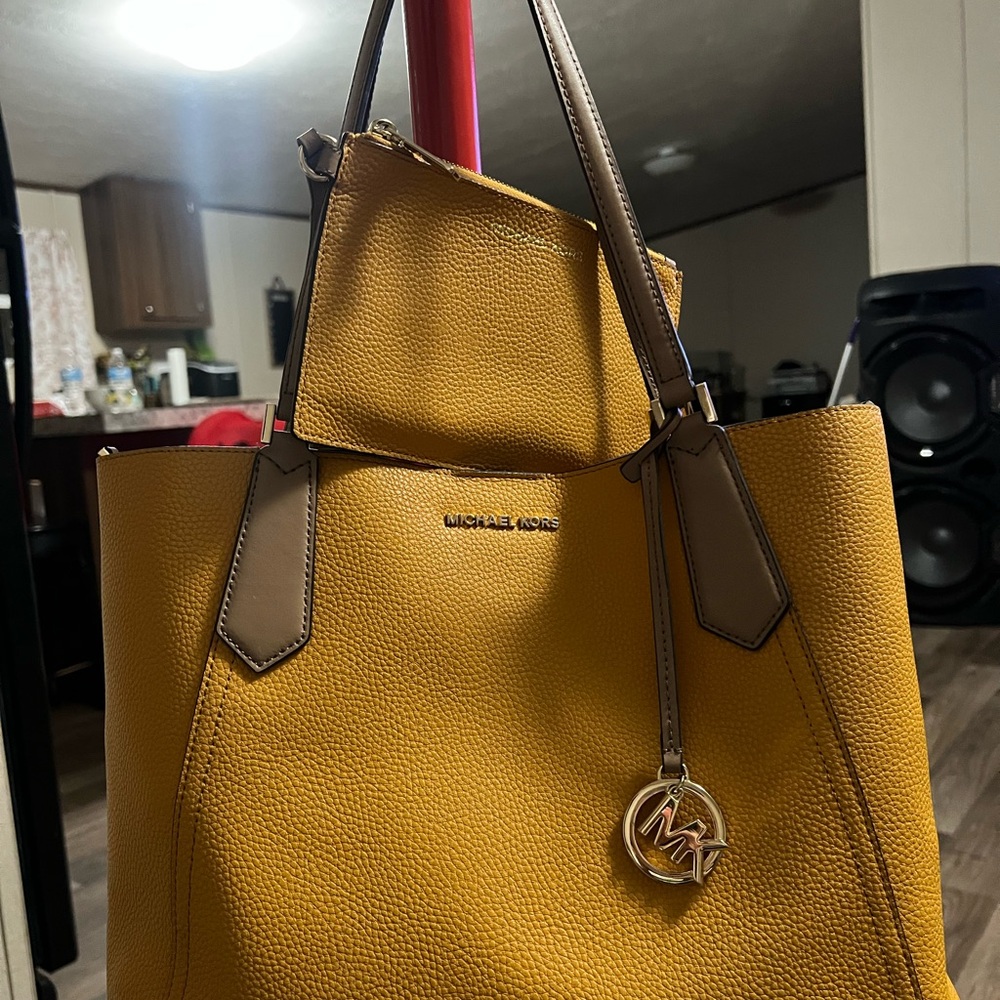 Michael Kors Mustard Yellow Tote Bag